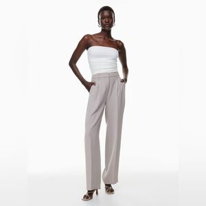 COPY - Aritzia Wilfred The Effortless Pant Trousers in Ashen - Size 6